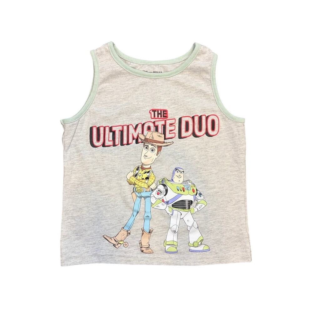 Disney Pixar Toy Story Boys Tank Top Size 5 Woody & Buzz Lightyear Ultimate Duo